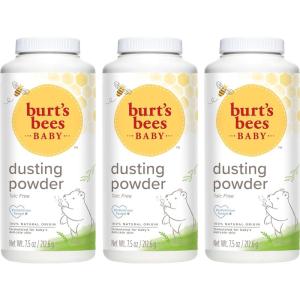 imageBurts Bees Baby Dusting Powder 100 Natural Origin TalcFree Pediatrician Tested 75 Ounces Pack of 3 Pack May Vary