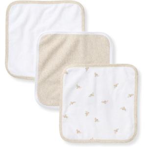 imageBurts Bees Baby Infant Washcloths 100 Organic Cotton Soft and Super Absorbent Knit Terry ampamp Woven Terry Wash ClothGolden Bee