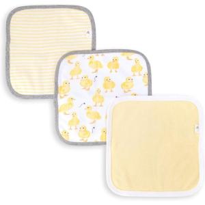 imageBurts Bees Baby Infant Washcloths 100 Organic Cotton Soft and Super Absorbent Knit Terry ampamp Woven Terry Wash ClothLittle Ducks