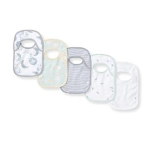 imageBurts Bees Baby Organic Baby Bibs  100 Cotton Newborn Infant Bibs for Baby Boys ampamp GirlsHello Moon