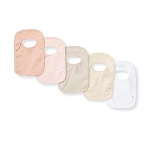 imageBurts Bees Baby Organic Baby Bibs  100 Cotton Newborn Infant Bibs for Baby Boys ampamp GirlsPink Sand