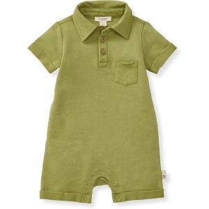 imageBurts Bees Baby Polo Rompers 100 Organic Cotton Onepiece Coverall and Layette SetIguana Polo