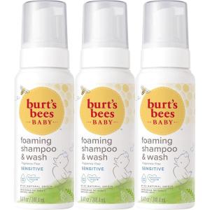 imageBurts Bees Baby Shampoo ampamp Wash Tear Free Soap Baby Care Original12 Ounce Pack of 384 Fl Oz Pack of 3