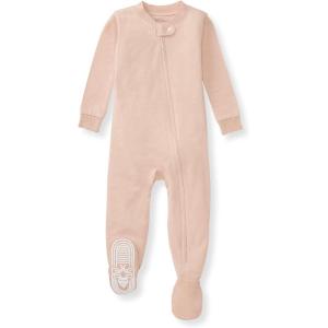 imageBurts Bees Baby Unisex Baby Honeysoft Sleeper Pajamas Zip Front Nonslip Footed Footie Pjs Organic Cotton ampamp LyocellApple Jersey Slub