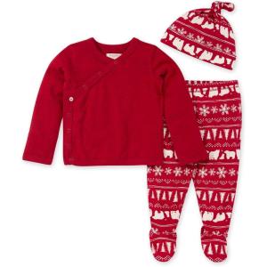 imageBurts Bees Baby babygirls Unisex Baby Take Me Home Set 3piece Top Pant and Hat BundleKodiak Fair Isle