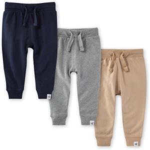 imageBurts Bees Baby unisexbaby Knit Jogger Pants Baby Sweatpants 100 Organic Cotton Infant BottomsMidnight Joggers 3pk