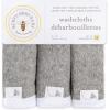 imageBurts Bees Baby Infant Washcloths 100 Organic Cotton Soft and Super Absorbent Knit Terry Wash Cloth  3 Pack SetHeather Grey