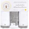 imageBurts Bees Baby Infant Washcloths 100 Organic Cotton Soft and Super Absorbent Knit Terry Wash Cloth  3 Pack SetHeather Grey