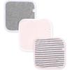 imageBurts Bees Baby Infant Washcloths 100 Organic Cotton Soft and Super Absorbent Knit Terry Wash Cloth  3 Pack SetBlossom Stripe