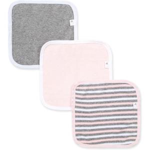 imageBurts Bees Baby Infant Washcloths 100 Organic Cotton Soft and Super Absorbent Knit Terry Wash Cloth  3 Pack SetBlossom Stripe