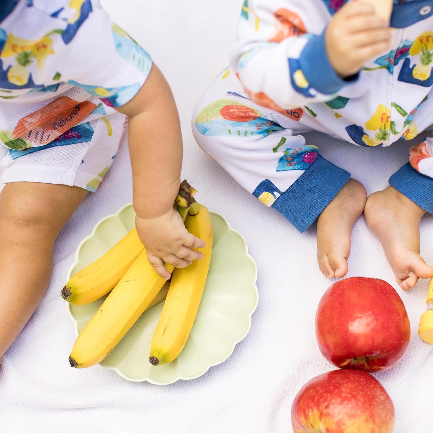 imageBurts Bees Baby Unisex Baby Short Sleeve Pajamas Onepiece Sleeper Romper Pjs Snug Fit for Infants 3 to 24 MonthsJuice Box