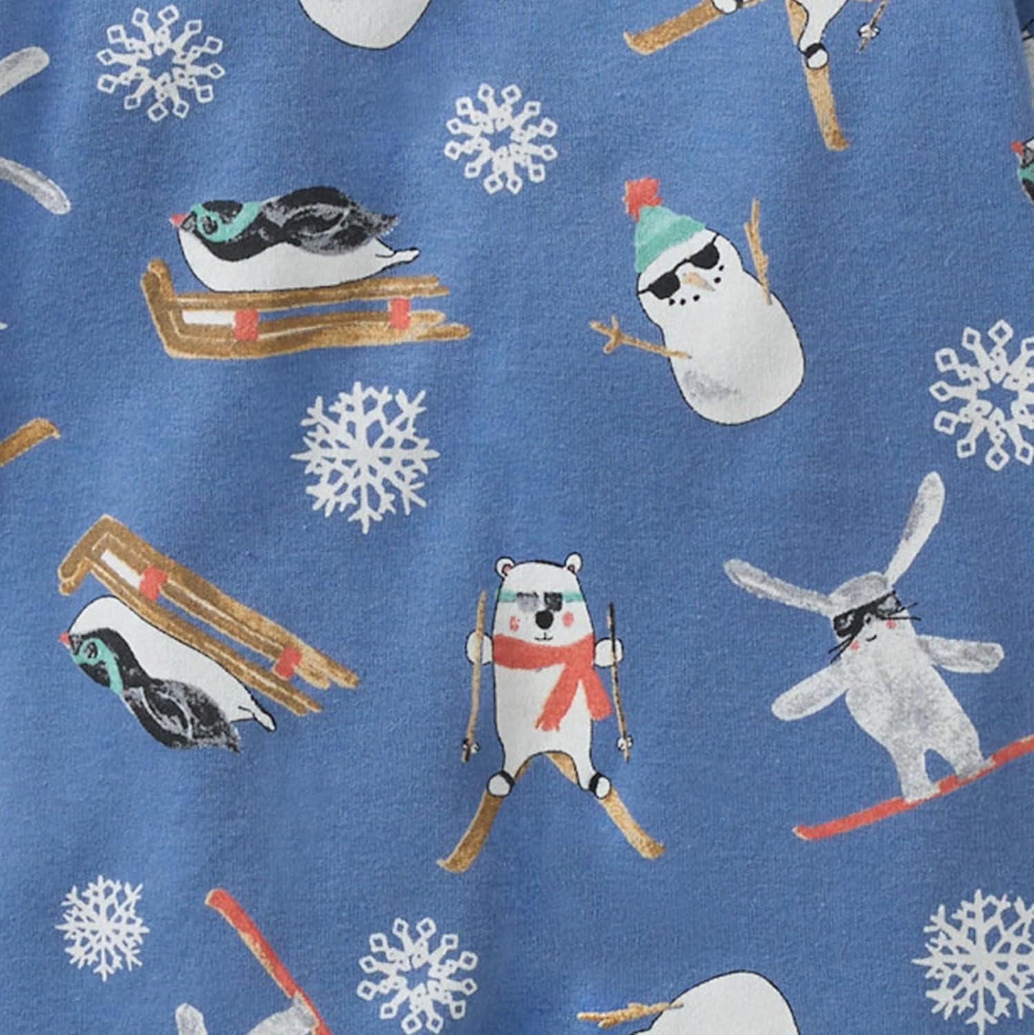 imageBurts Bees Baby Baby Boys Sleep and Play Pjs 100 Organic Cotton Onepiece Zip Front Romper Jumpsuit PajamasMeet Me on the Mountain