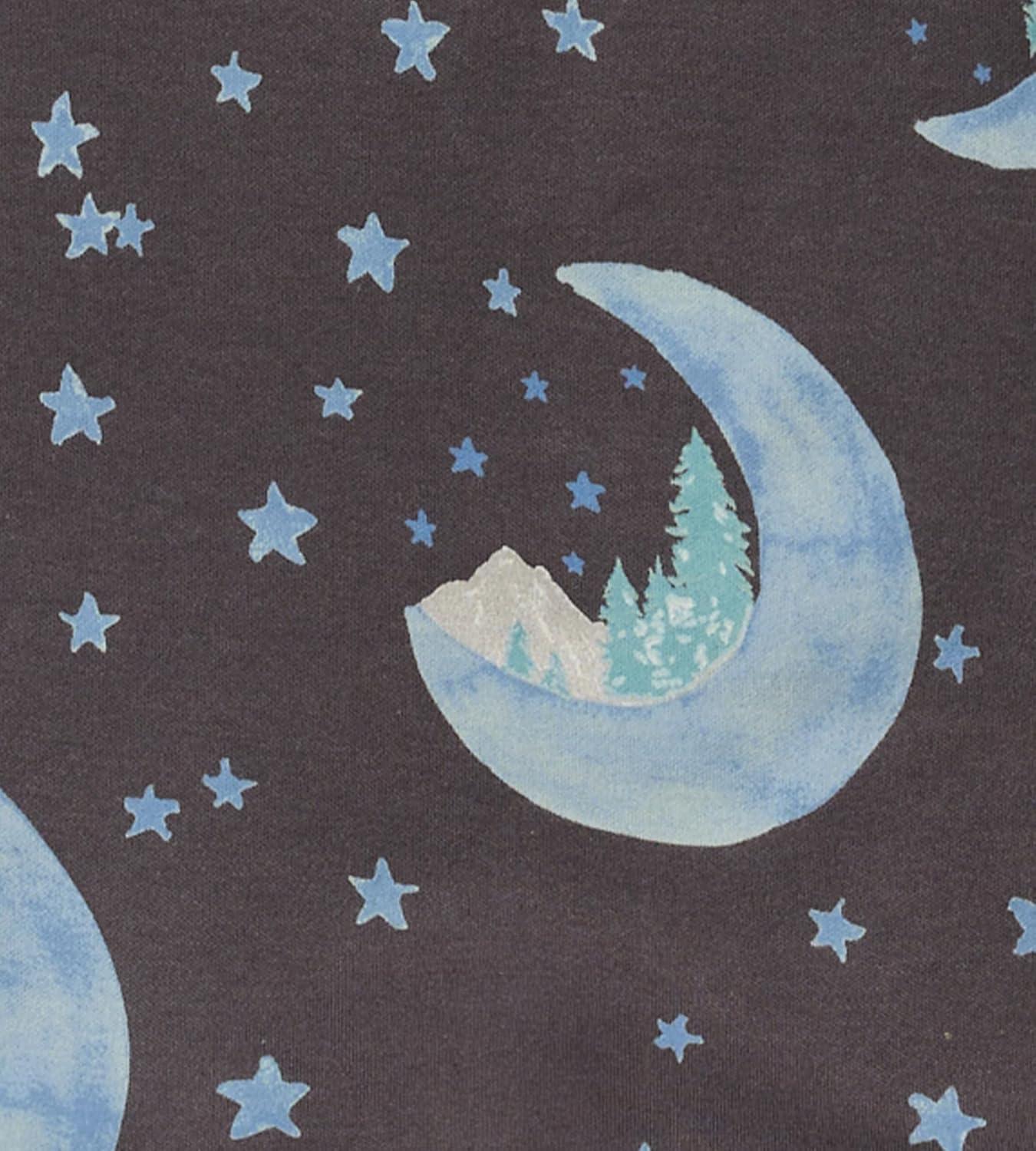 imageBurts Bees Baby Baby Boys Sleep and Play Pjs 100 Organic Cotton Onepiece Zip Front Romper Jumpsuit PajamasMoonlit Forest