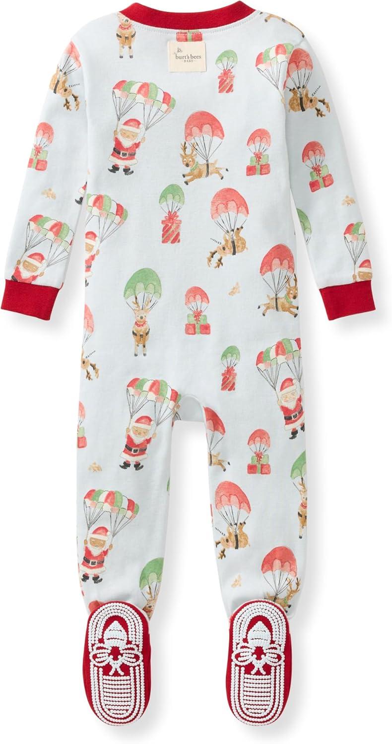 imageBurts Bees Baby Baby Girls Pajamas OnePiece Footed Sleeper PJs NonSlip Snug Fit for Infants 12 18 and 24 Months