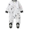 imageBurts Bees Baby Baby Boys Sleep and Play Pjs 100 Organic Cotton Onepiece Zip Front Romper Jumpsuit PajamasHockey Season