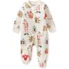 imageBurts Bees Baby Baby Boys Sleep and Play Pjs 100 Organic Cotton Onepiece Zip Front Romper Jumpsuit PajamasSantas Little Helper