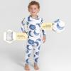 imageBurts Bees Baby Girls 2Piece Long Sleeve Tee and Pants Organic Cotton Pajama SetHello Moon