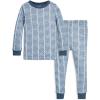 imageBurts Bees Baby Girls 2Piece Long Sleeve Tee and Pants Organic Cotton Pajama SetWatercolor Chevron