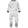 imageBurts Bees Baby babyboys Sleeper Pjs 100 Organic Cotton Onepiece Footie Zip Up Jumpsuit Snug Fit PajamasHockey Season