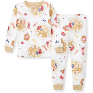 imageBurts Bees Baby Girls 2Piece Long Sleeve Tee and Pants Organic Cotton Pajama SetEaster Breakfast