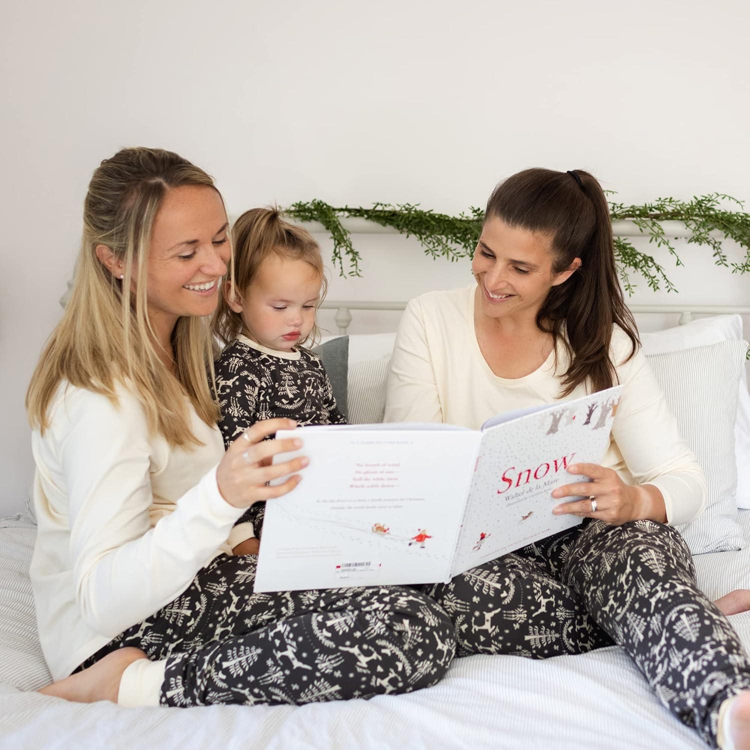 imageBurts Bees Baby Baby 1Piece Family Jammies Matching Holiday Organic Cotton Pajamas Scandi Fair Isle 36 Months