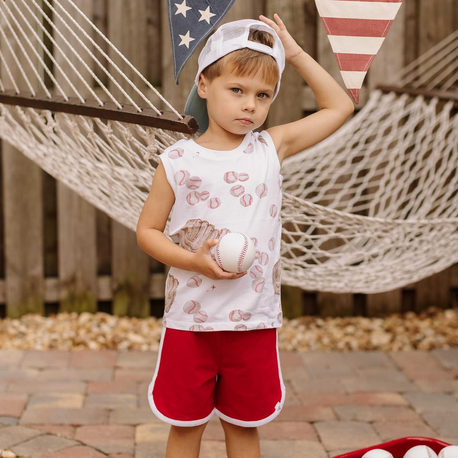 imageBurts Bees Baby Baby Boys Tee and Short SetPlay Ball