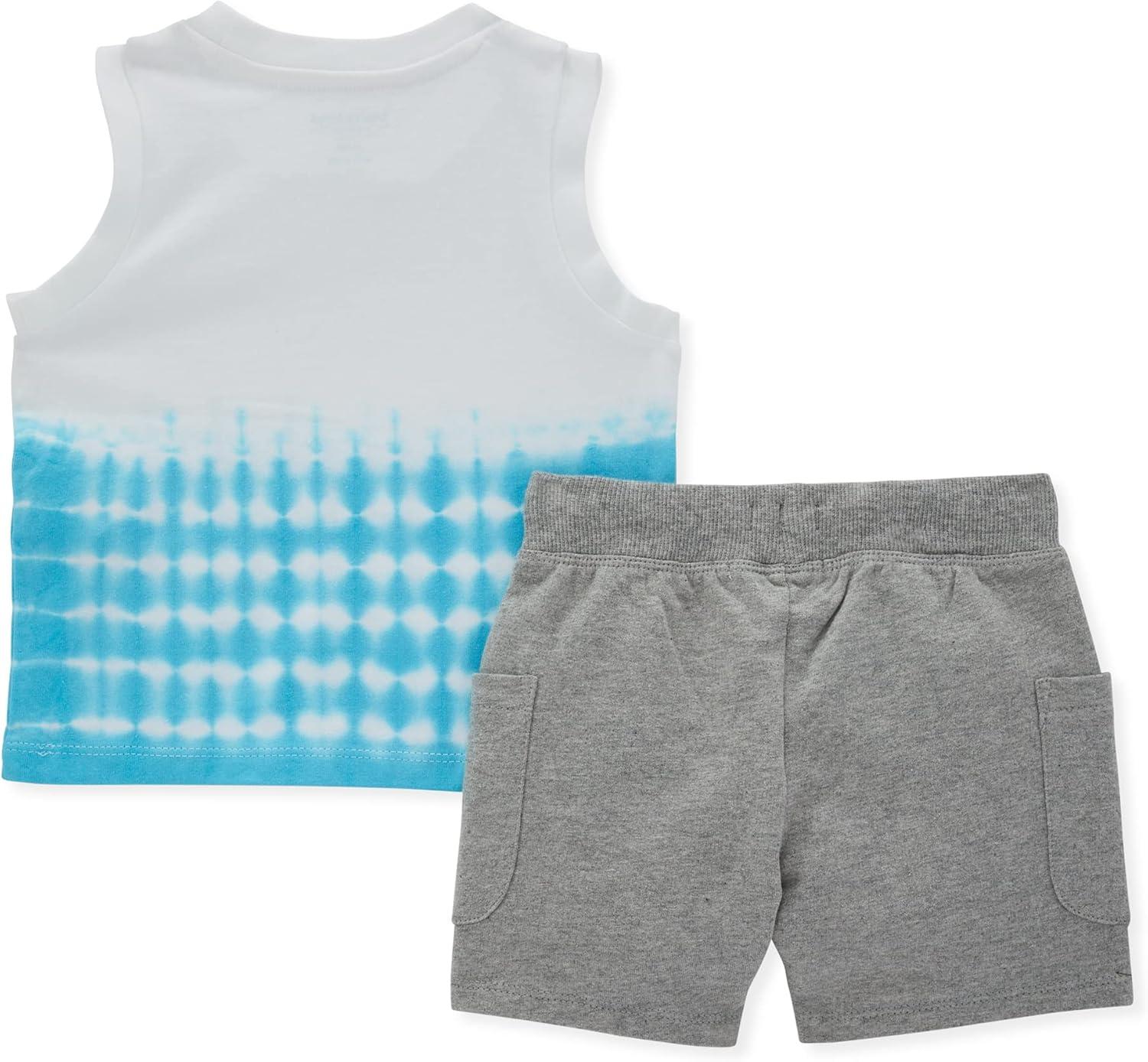 imageBurts Bees Baby Baby Boys Tee and Short SetSea Dip Dye Set