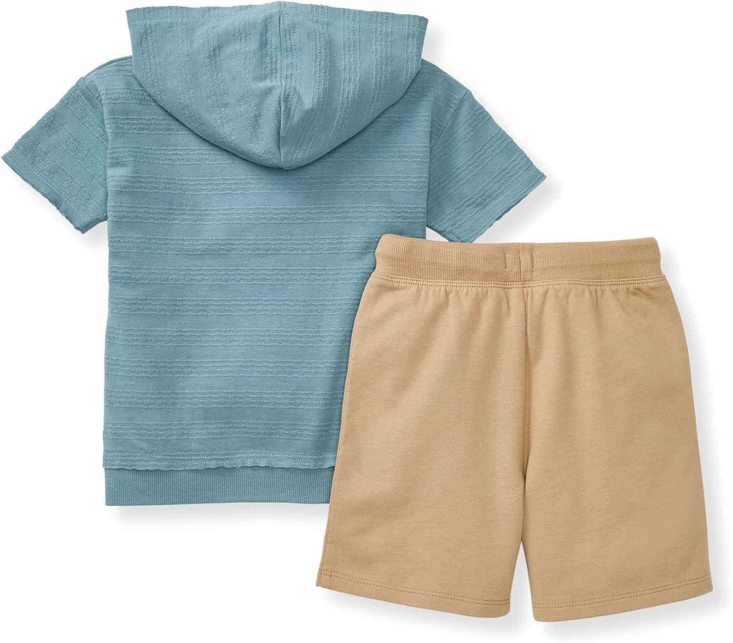 imageBurts Bees Baby Baby Boys Tee and Short SetSmoke Blue