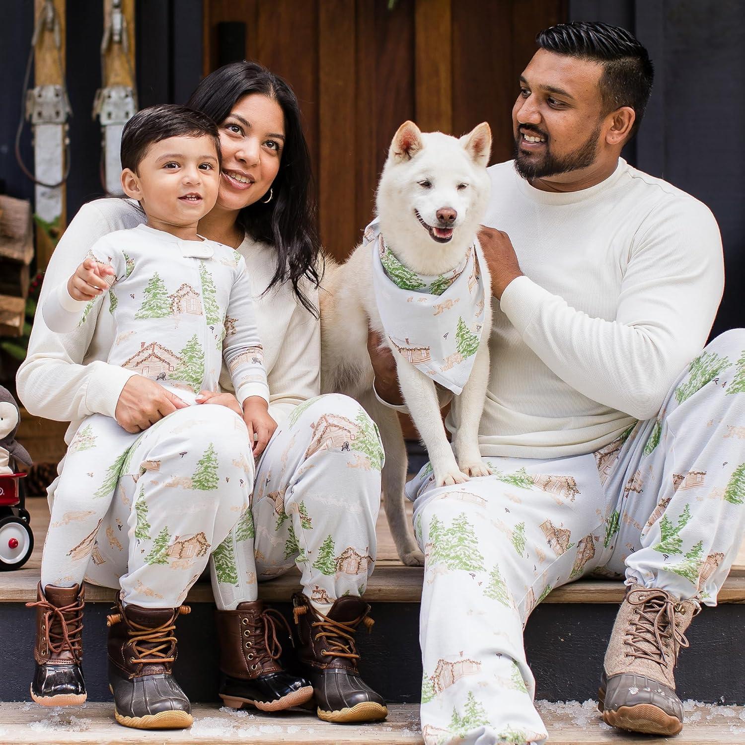 imageBurts Bees Baby Family Matching Holiday Pajamas  Organic Cotton PJs for Infants Toddlers Kids Men and Women