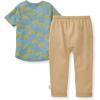 imageBurts Bees Baby Baby Boys Short Sleeve Shirt and Pant Set Top ampamp Bottom Outfit Bundle 100 Organic CottonGolden Palms