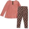 imageBurts Bees Baby Baby Girls Long Sleeve Top and Pant Set 100 Organic CottonFloral Arches Set
