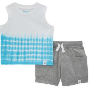 imageBurts Bees Baby Baby Boys Tee and Short SetSea Dip Dye Set