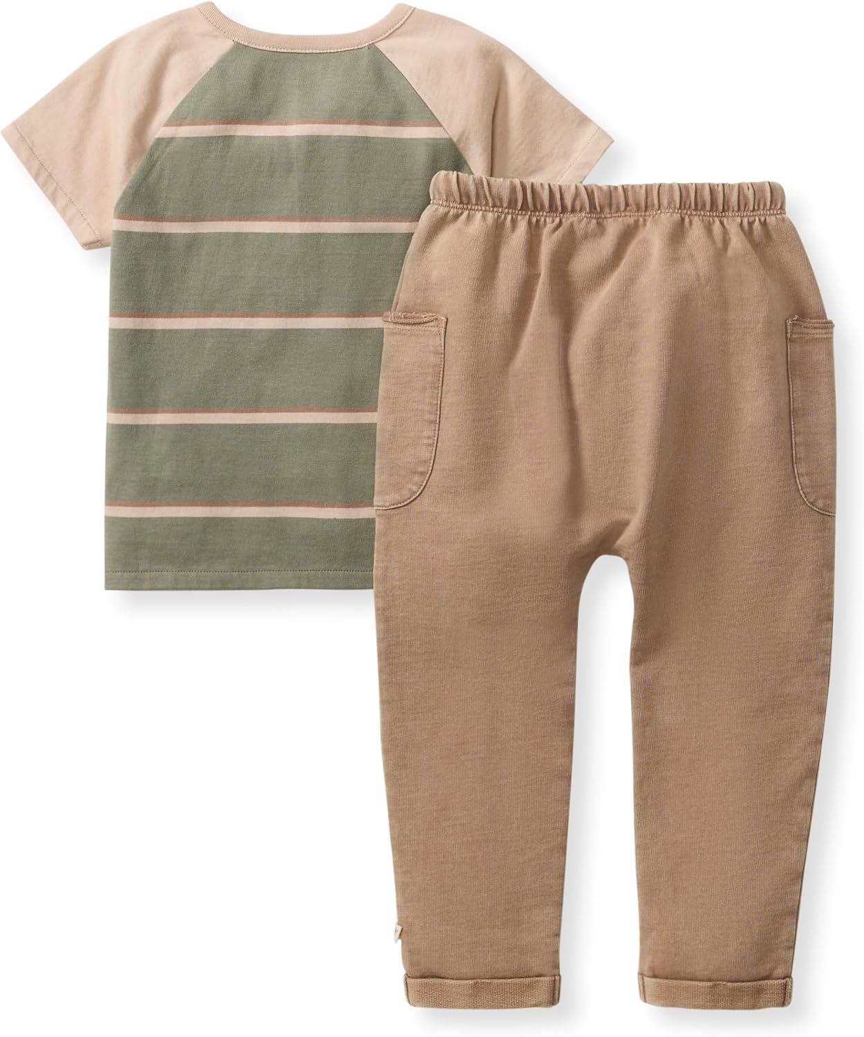 imageBurts Bees Baby Baby Boys Tee and Short SetHolland Stripe
