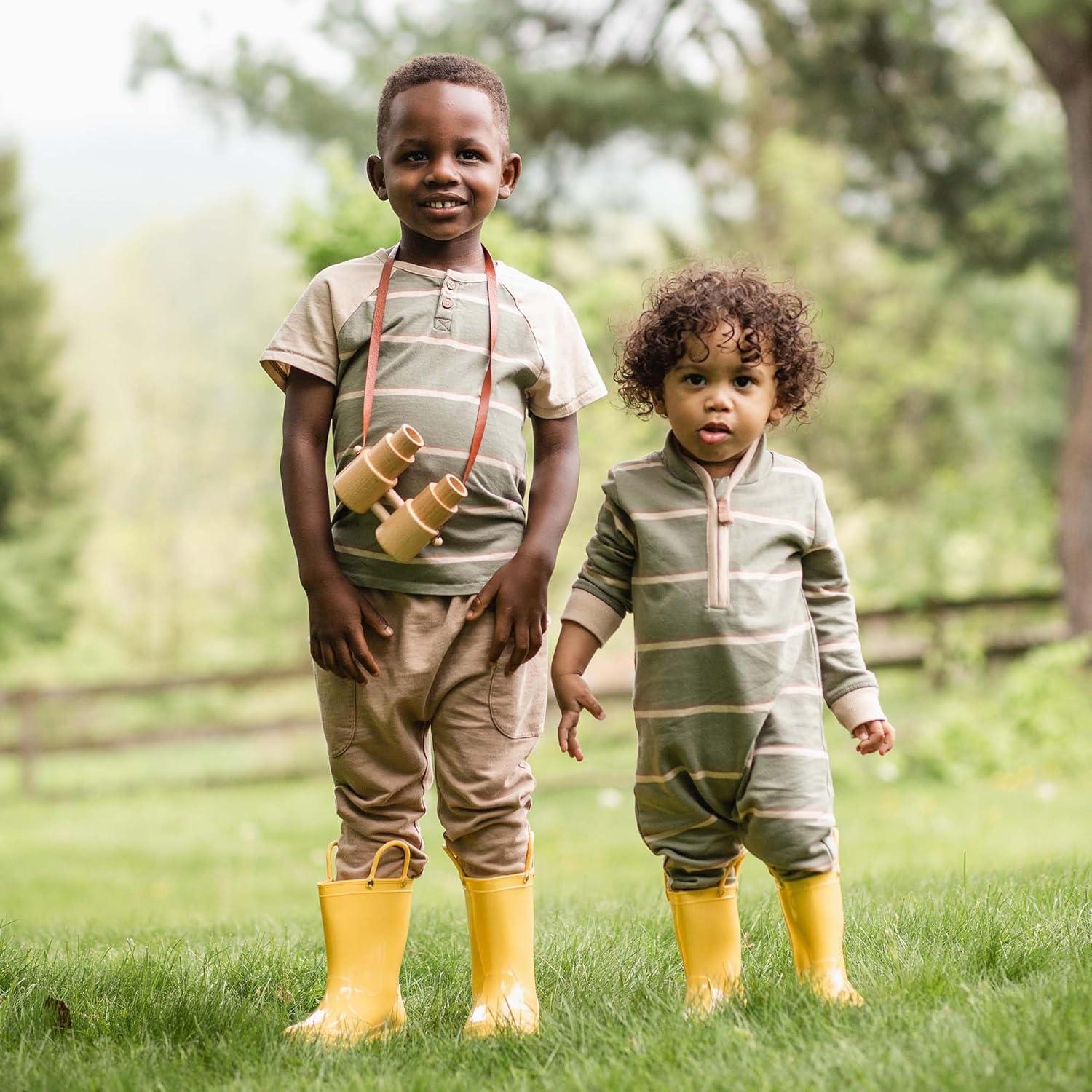 imageBurts Bees Baby babyboys 100 Organic Cotton Onepiece Long Sleeve High Neck Jumpsuit CoverallsHolland Stripe