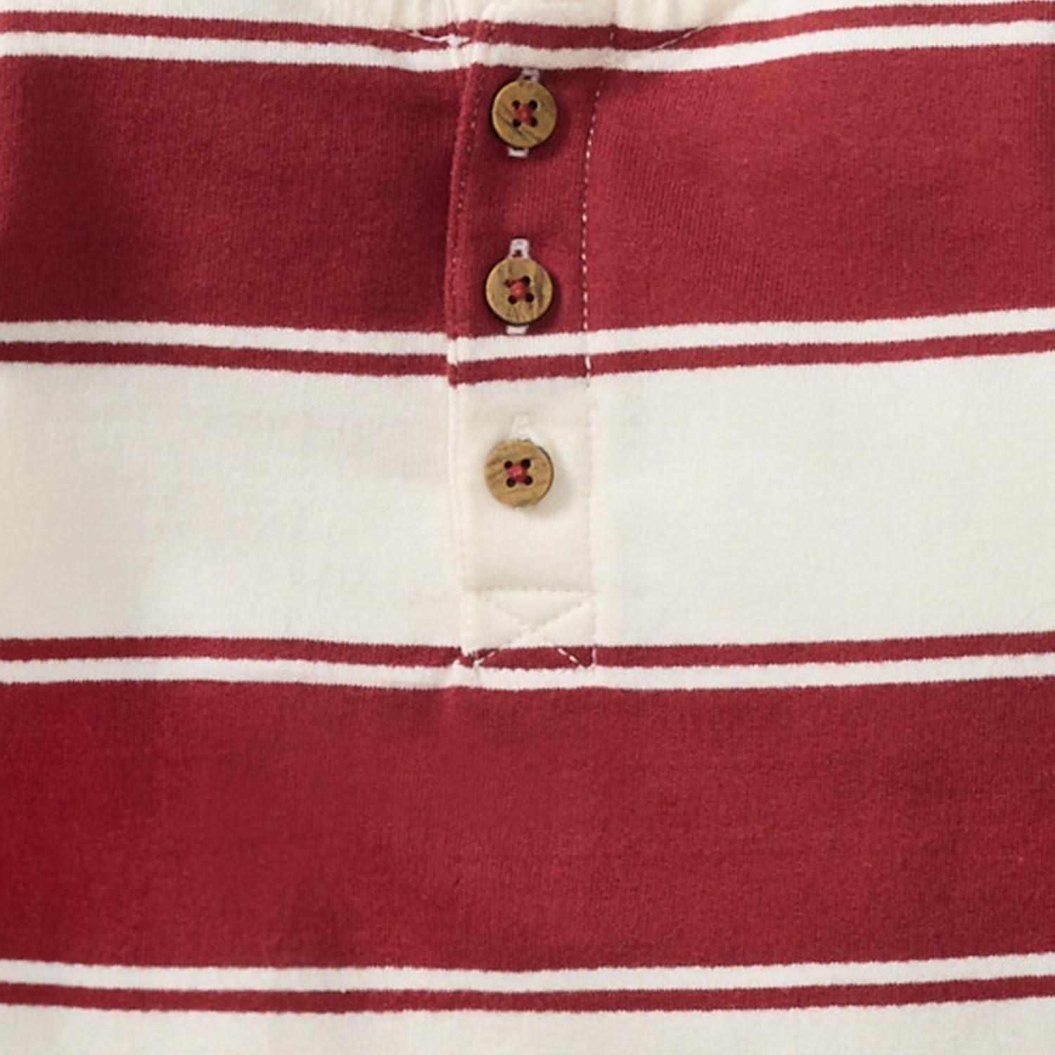 imageBurts Bees Baby babyboys Jumpsuit 100 Organic Cotton Onepiece Short Sleeve Long Sleeve CoverallRugby Peace Stripe