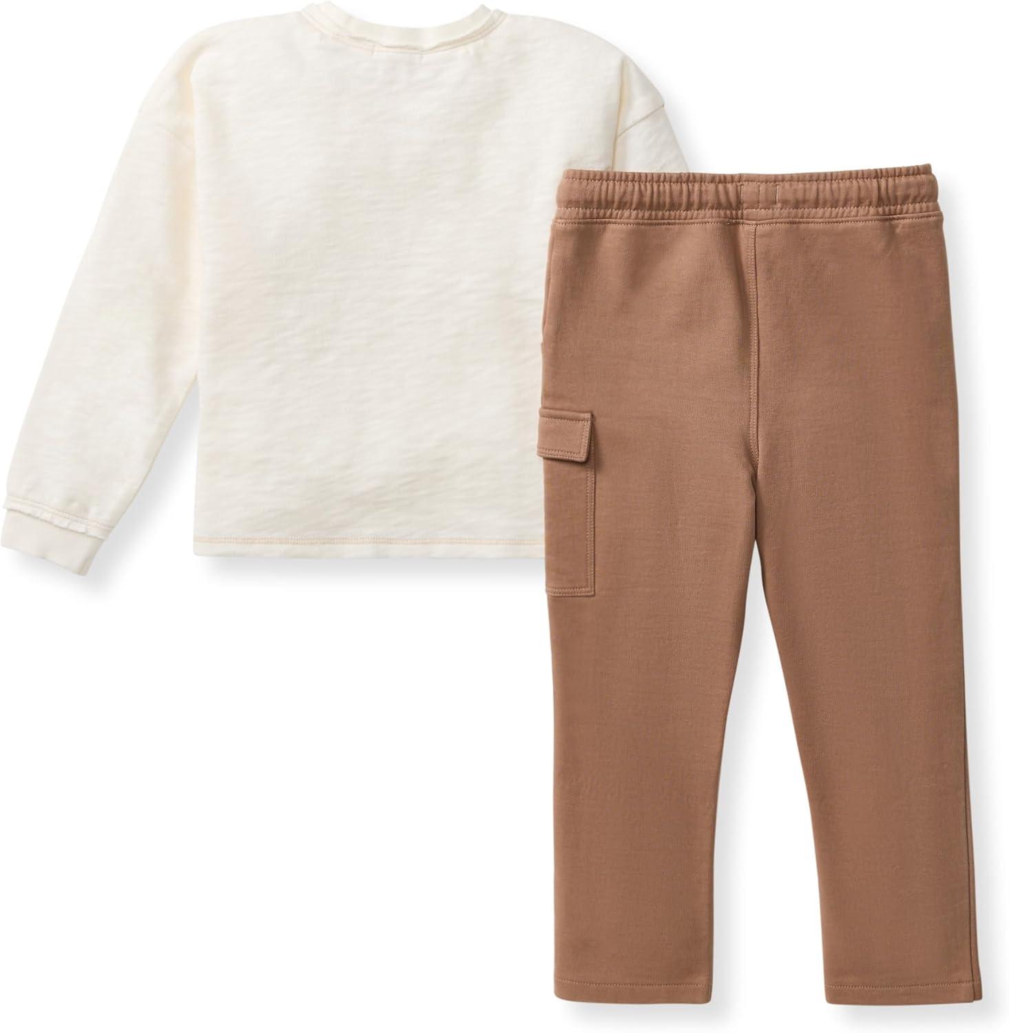 imageBurts Bees Baby babyboys Shirt and Pant Set Top ampamp Bottom Outfit Bundle 100 Organic CottonChunky Slub Tee Set