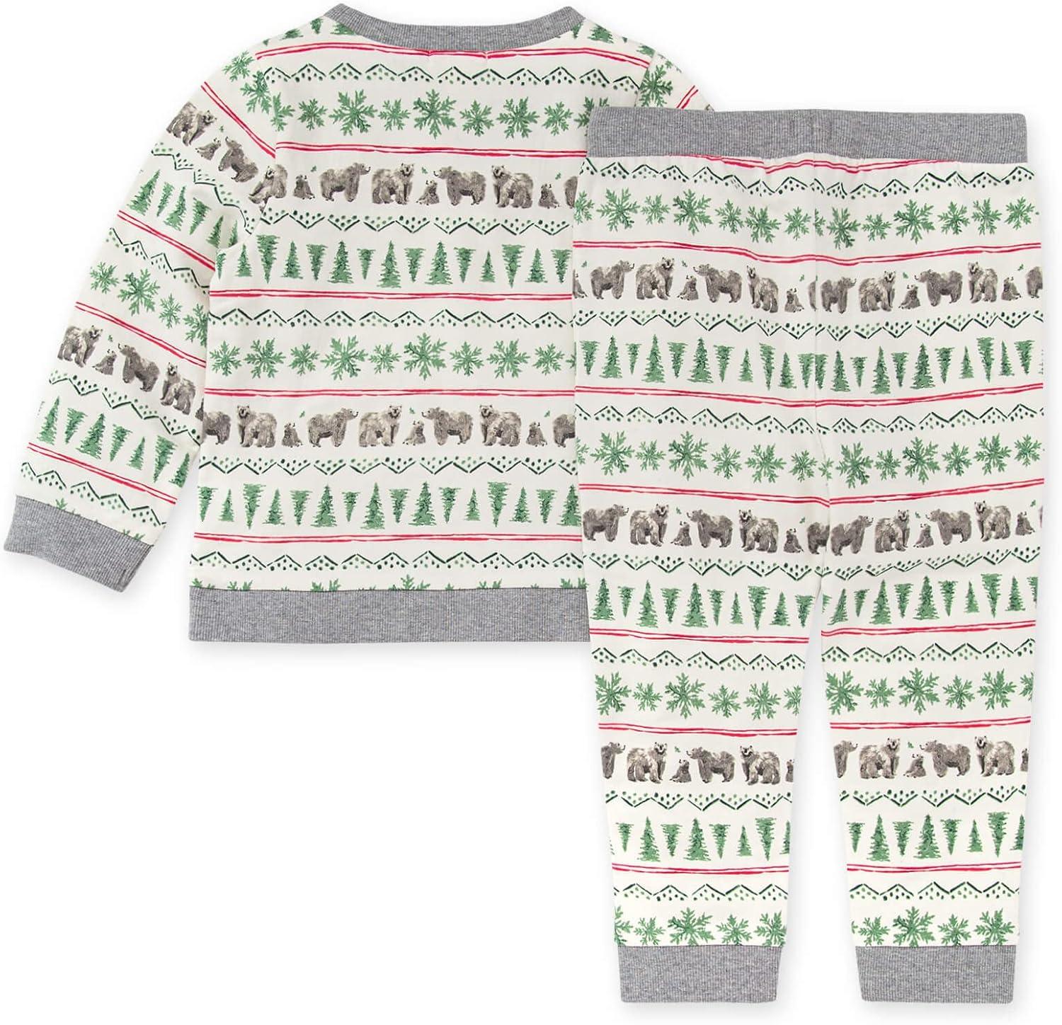 imageBurts Bees Baby babyboys Shirt and Pant Set Top ampamp Bottom Outfit Bundle 100 Organic CottonKodiak Fair Isle
