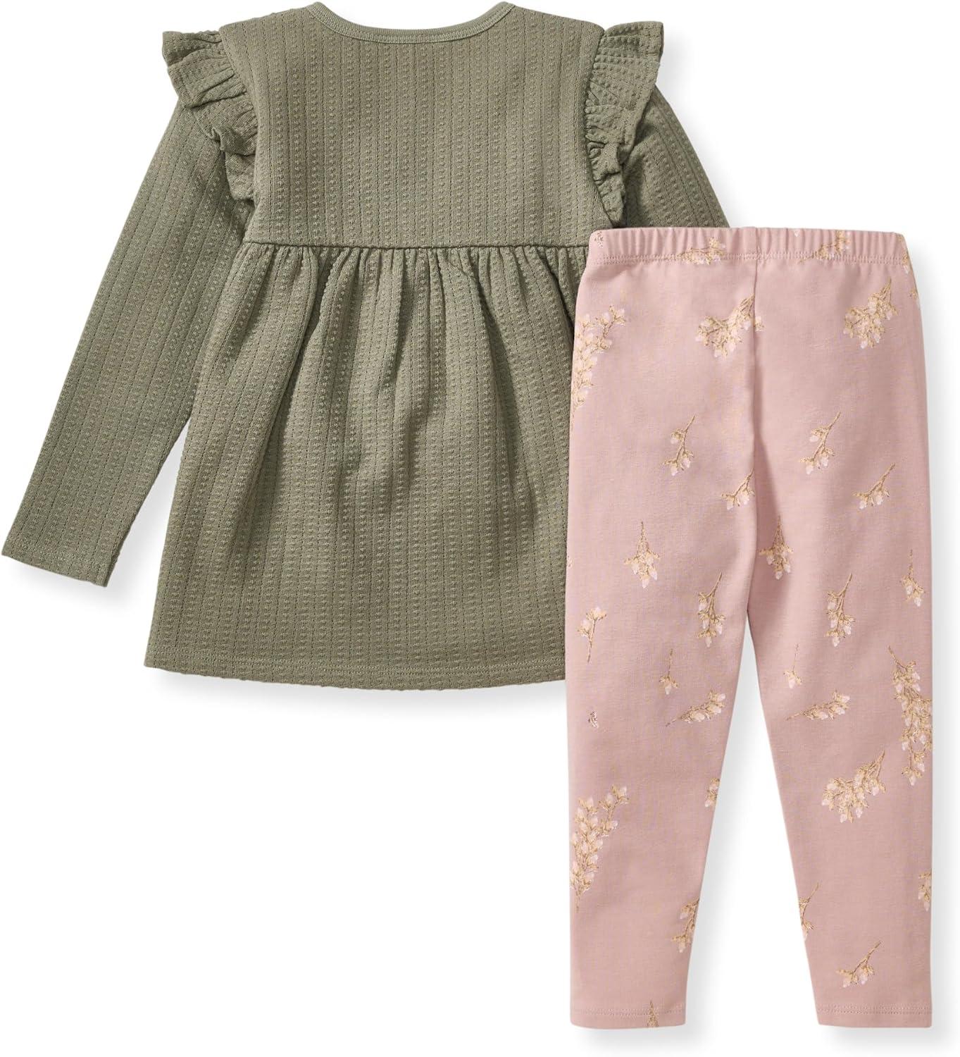imageBurts Bees Baby babygirls Long Sleeve Top and Pant Set 100 Organic Cotton OutfitBudding Beauty