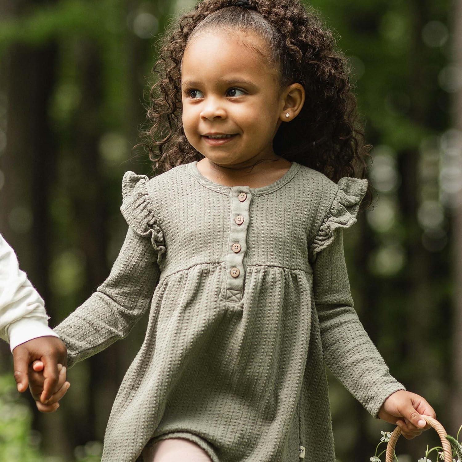 imageBurts Bees Baby babygirls Long Sleeve Top and Pant Set 100 Organic Cotton OutfitBudding Beauty