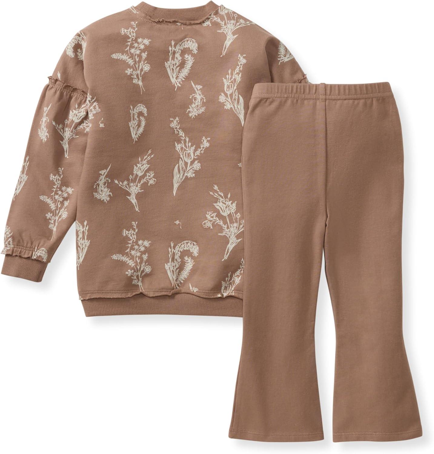 imageBurts Bees Baby babygirls Long Sleeve Top and Pant Set 100 Organic Cotton OutfitLittle Wild Flower