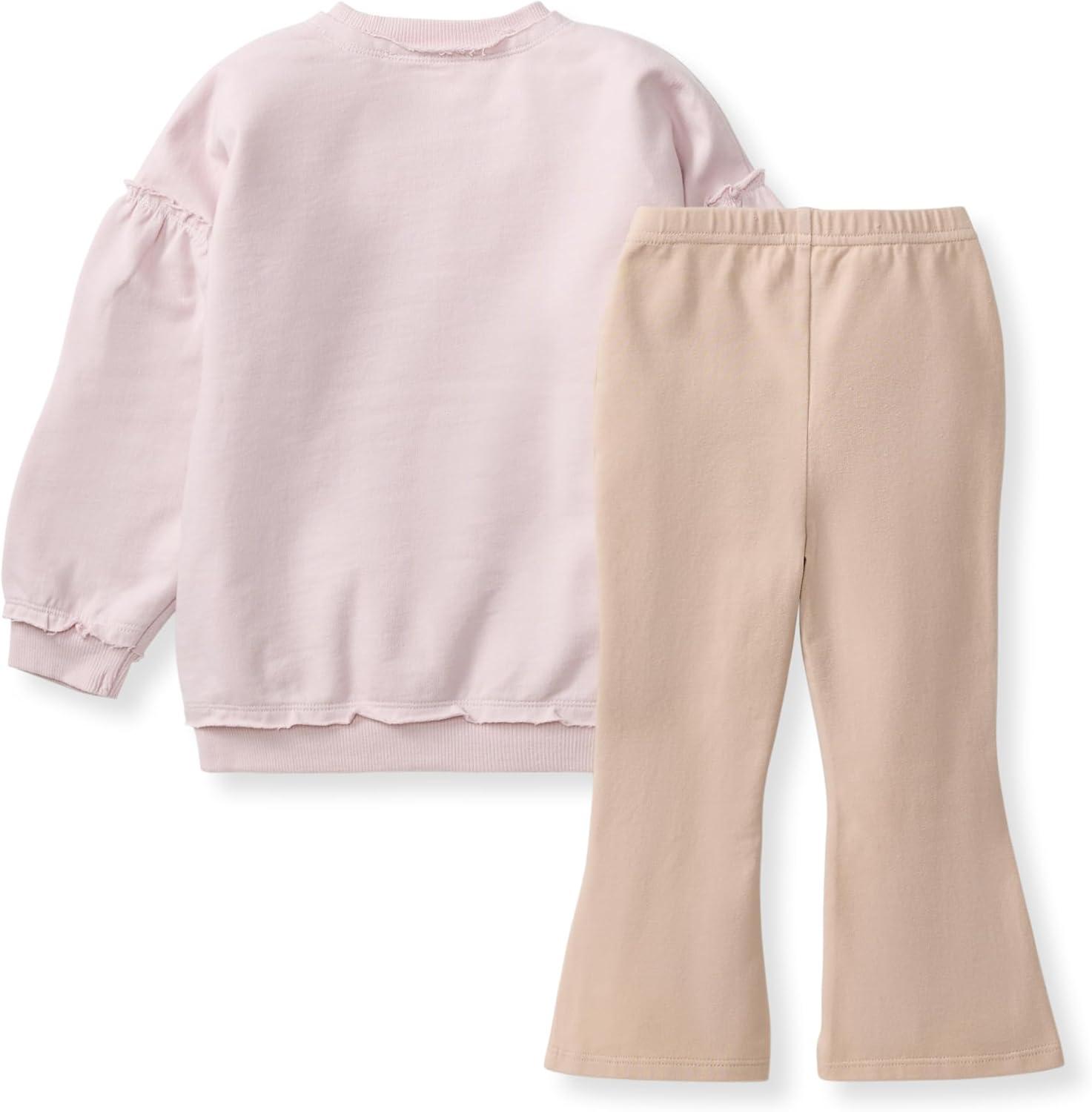 imageBurts Bees Baby babygirls Long Sleeve Top and Pant Set 100 Organic Cotton OutfitSoft Violet