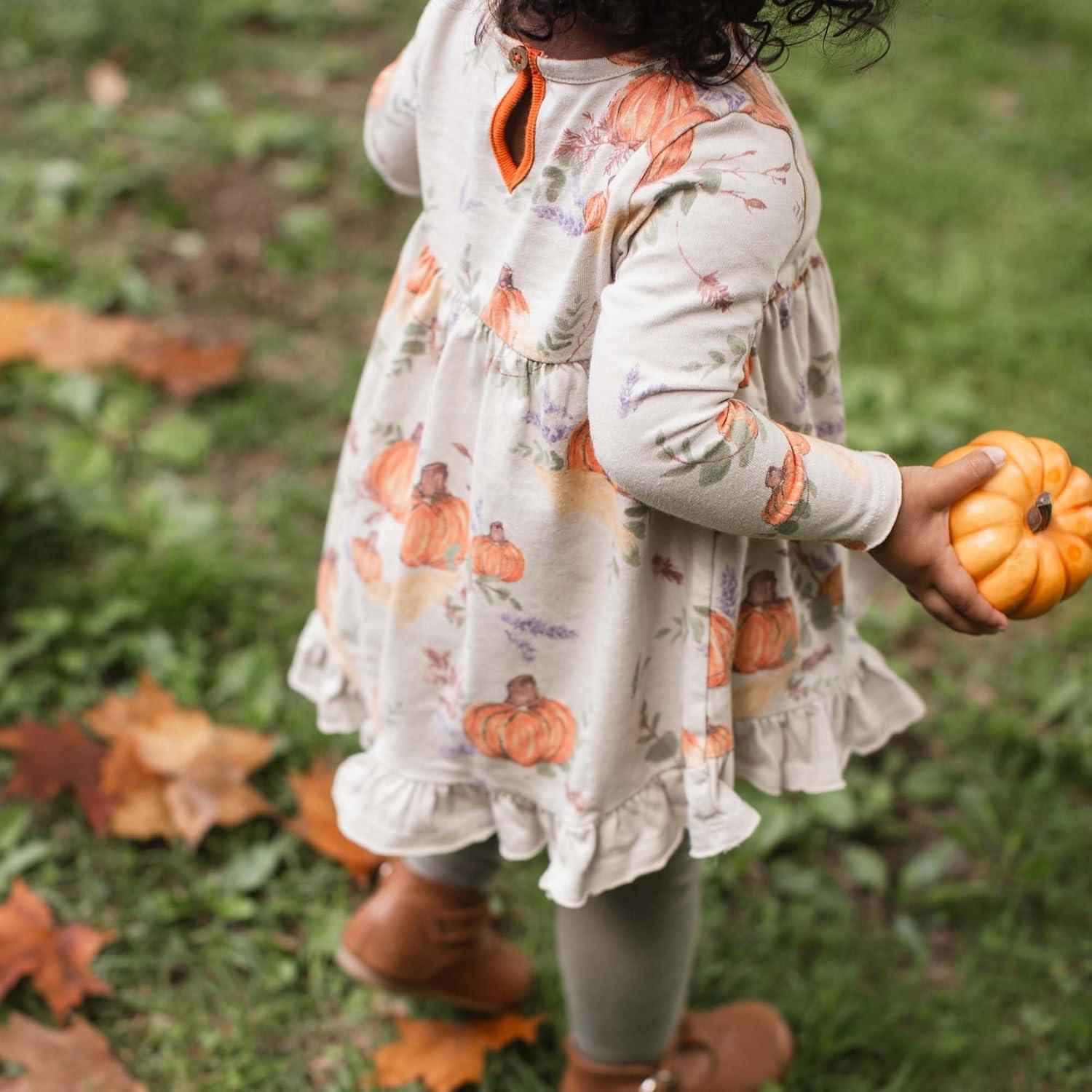 imageBurts Bees Baby babygirls Top and Pant Set Tunic and Leggings Bundle 100 Organic CottonAutumn Feels