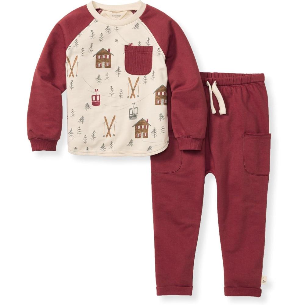 imageBurts Bees Baby babyboys Shirt and Pant Set Top ampamp Bottom Outfit Bundle 100 Organic CottonHoliday in the Alps