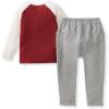 imageBurts Bees Baby Baby Boys Shirt and Pant Set Long Sleeve Top ampamp Bottom Outfit Bundle 100 Organic CottonBrick Thermal