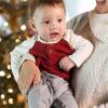 imageBurts Bees Baby Baby Boys Shirt and Pant Set Long Sleeve Top ampamp Bottom Outfit Bundle 100 Organic CottonBrick Thermal
