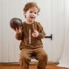 imageBurts Bees Baby babyboys Shirt and Pant Set Top ampamp Bottom Outfit Bundle 100 Organic CottonAcid Wash Football