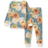 imageBurts Bees Baby babygirls Pajamas Tee and Pant 2piece Pj Set 100 Organic CottonBaby and Toddler Pajama BottomsSunflowers