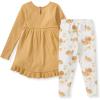 imageBurts Bees Baby babygirls Top and Pant Set Tunic and Leggings Bundle 100 Organic CottonHappy Harvest