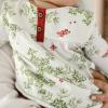 imageBurts Bees Baby babygirls Top and Pant Set Tunic and Leggings Bundle 100 Organic CottonHoliday Snowflakes