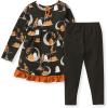 imageBurts Bees Baby babygirls Top and Pant Set Tunic and Leggings Bundle 100 Organic CottonMoonlight Fright